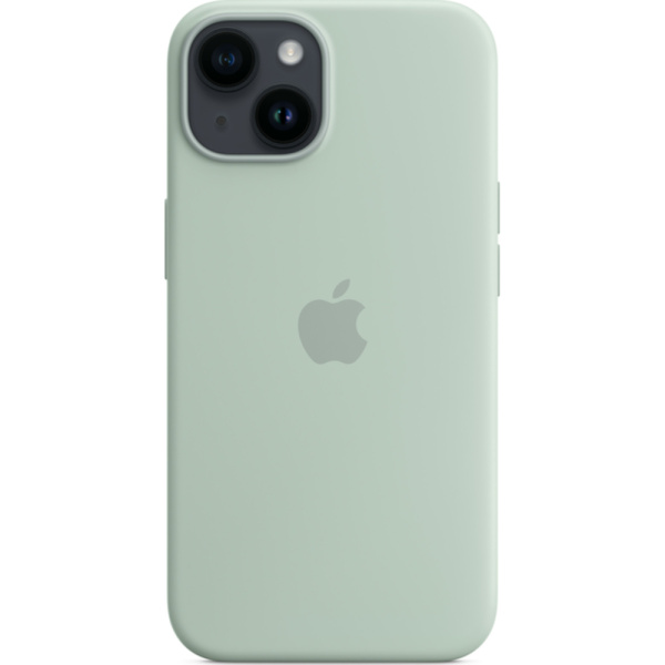 Чехол Apple для iPhone 14 Silicone с MagSafe зеленый 2