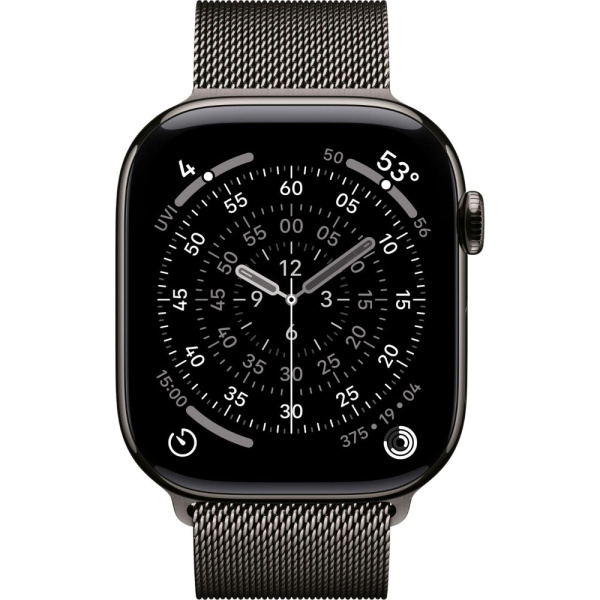 Смарт-часы Apple Watch Series 11 46mm 5G титан черныйчерный сталь 2